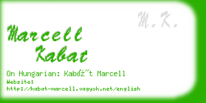 marcell kabat business card